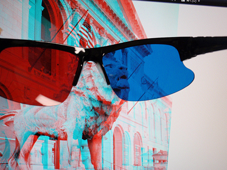 sAnaglyphic Blue + Red 3D Glasses 002