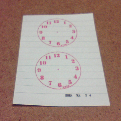 時計スタンプ