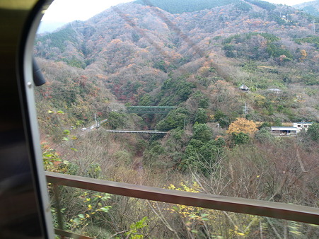 箱根登山電車の車窓(塔ノ沢駅→大平台駅)6