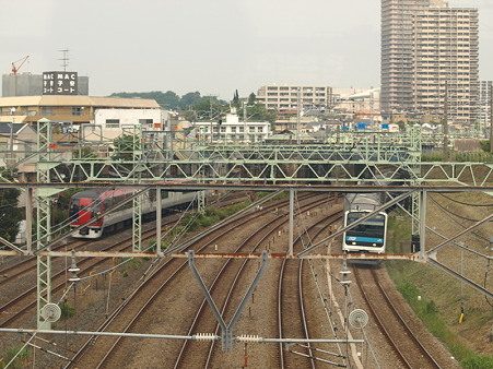 253系横須賀線と209系京浜東北線(東神奈川)