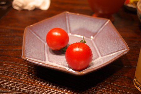 2010.10.26 肘折温泉 朝食 ミニトマト