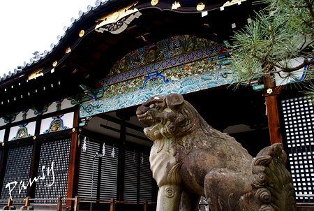 極彩色唐破風彫刻・・伏見 御香宮神社・・4