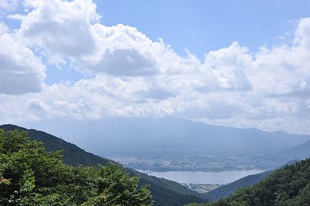 御坂峠天下茶屋前より