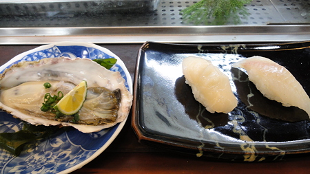 貝柱、あいなめ 浅草 鳥越ずしDSC00576